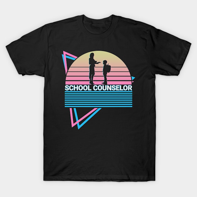 School Counselor School Council Retro T-Shirt by Alex21